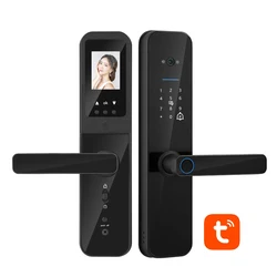 Cerradura electronica gate digital wireless cheap home biometric electronic china tuya smart fingerprint hidden door handle lock