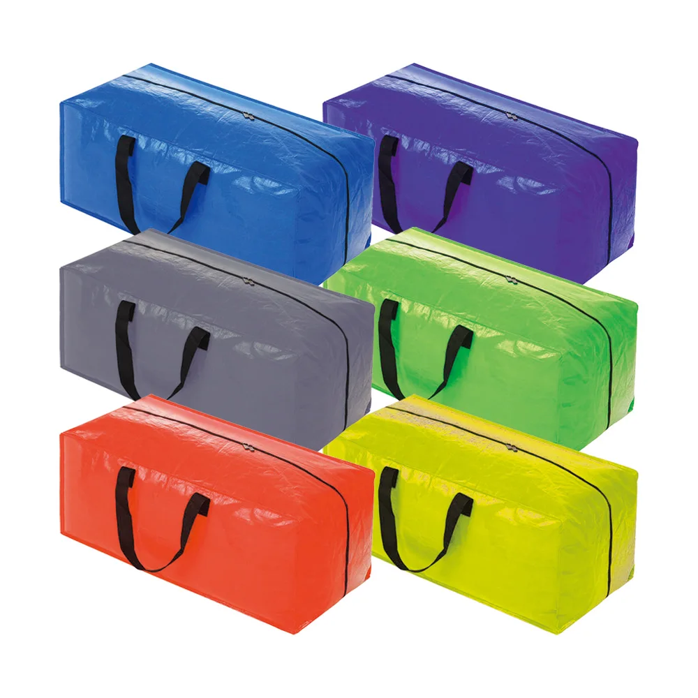 Heavy Duty Large Capacity Moving Bags Pe Pp Woven Storage Moving Bags With Zipper