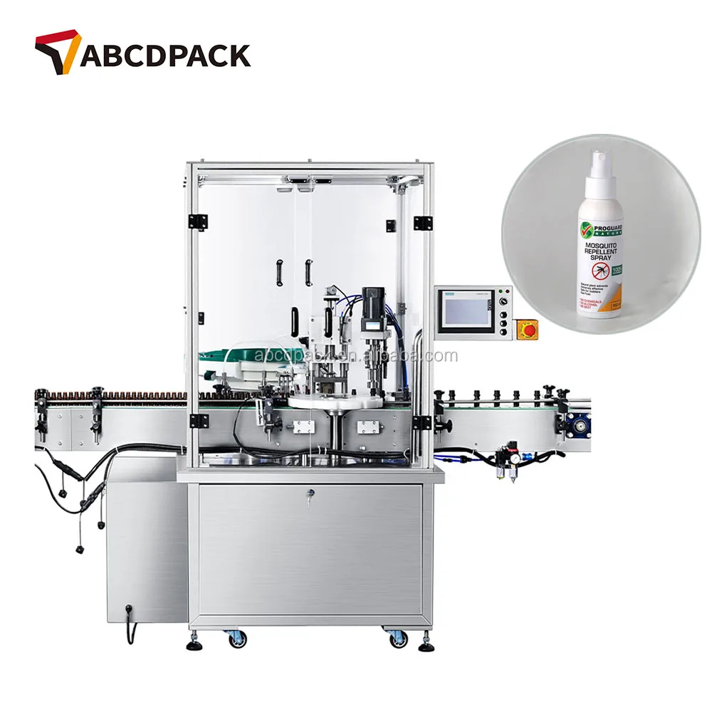 Automatic Monoblock Small Syrup PET Water Bottle Filling And Capping Machine Essential Oil Filling Machines
