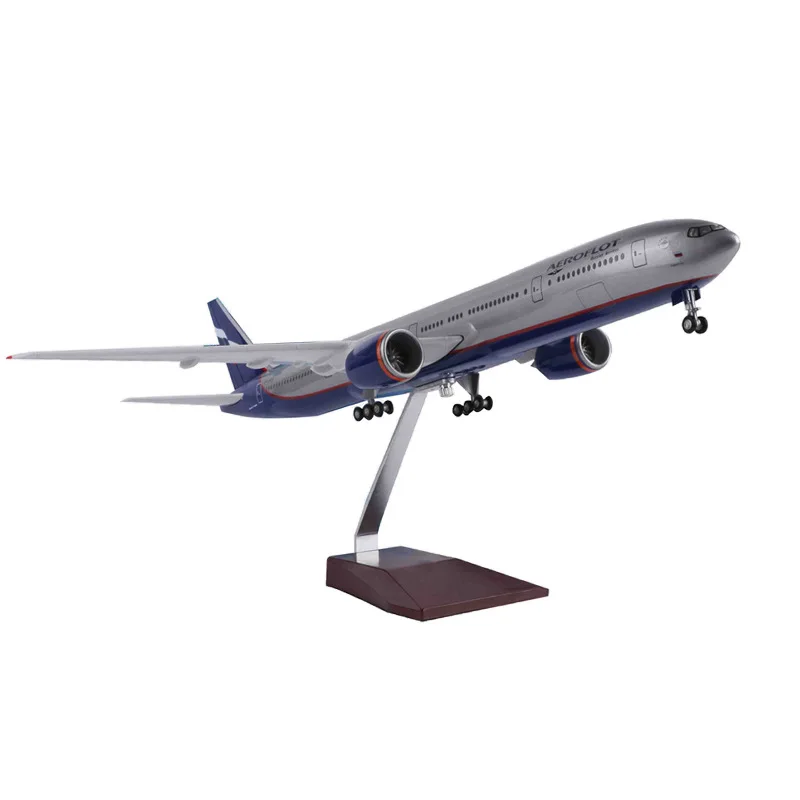 1/157 Air Aeroflot Boeing B777 47cm diecast aircraft resin Airplane Model B777 big size airplane support customization