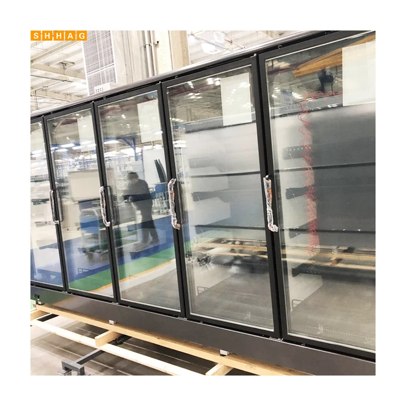 OEM Refrigerator Spare Parts Commercial Freezer Display glass door for Supermarket