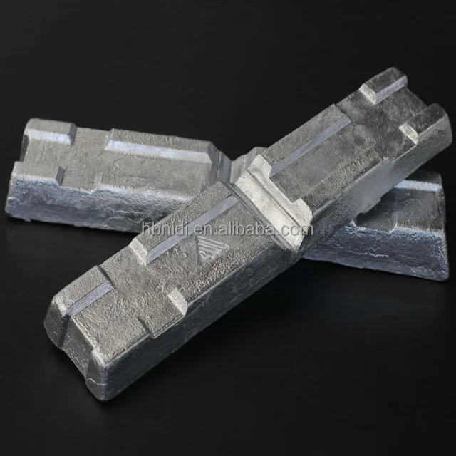 Die casting manufacturer Zamak 2 3 5  Ingot Zinc Alloy Ingot