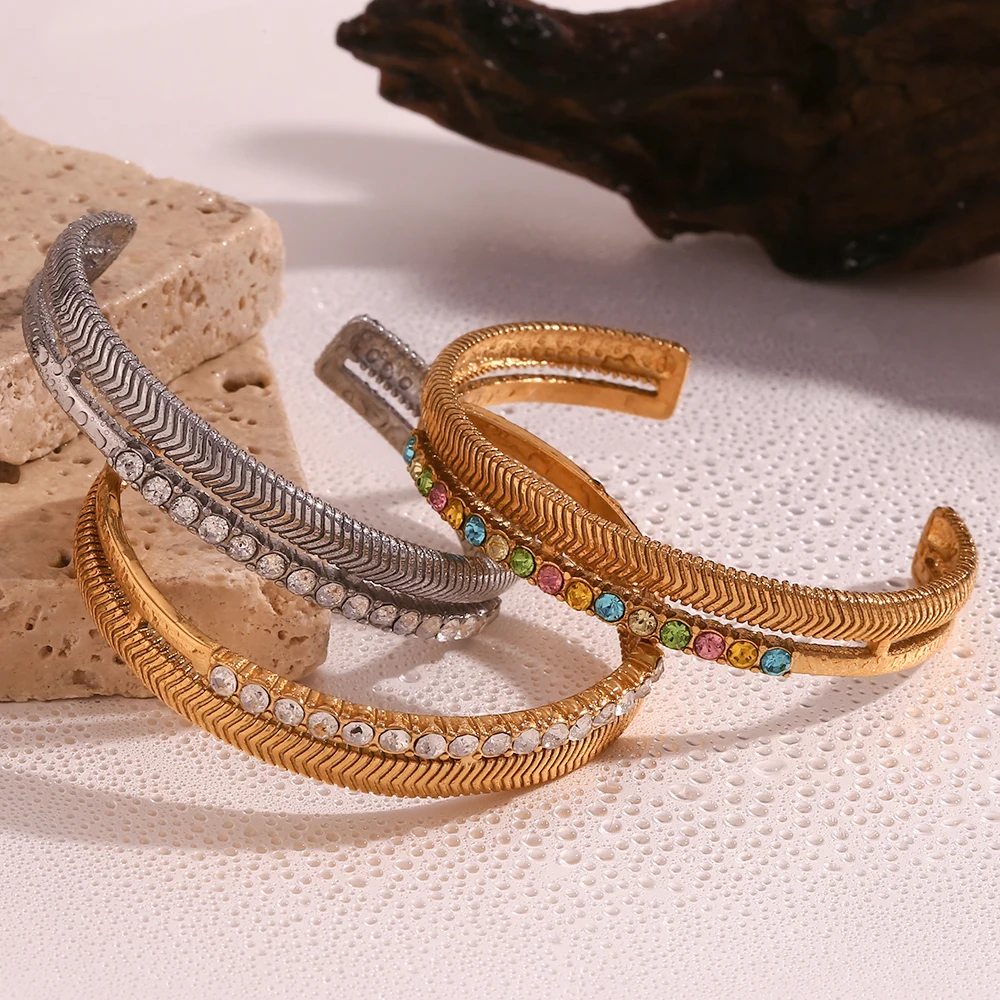 Женские браслеты из нержавеющей стали 18 карат