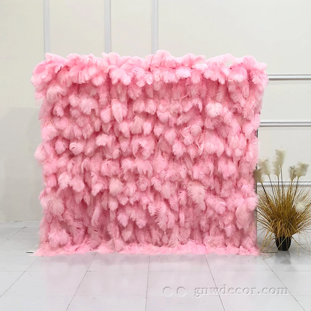 GNW 2023 new pink rose flower backdrop wedding party background flower decoration