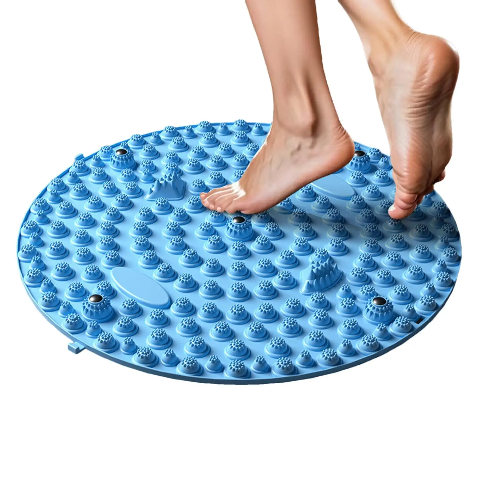 Anti Fatigue Walk Stone Acupoint Mat Particle 38/55CM Portable Massage Tool for Walking Relaxation Massage Mat Feet Massage Pad