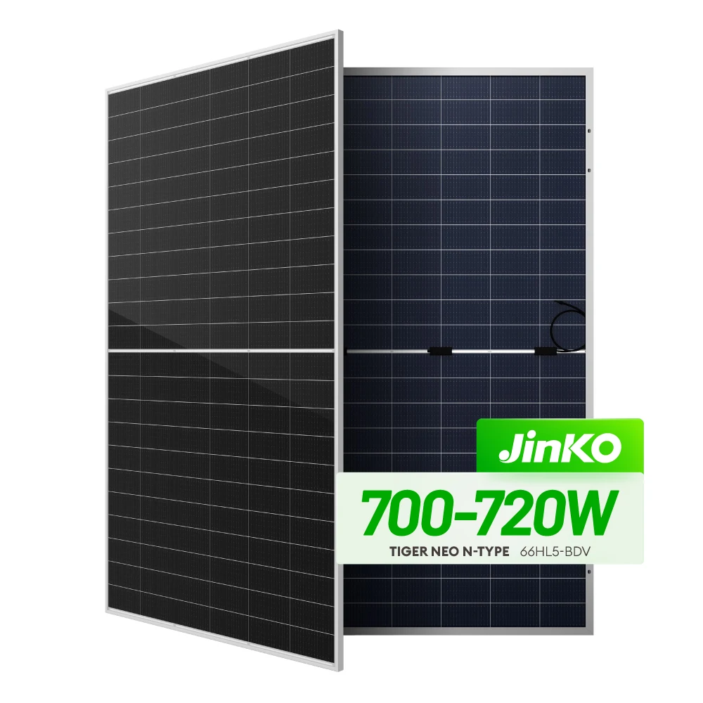 Jinko High Power N Type Pv Panels 720Watt 710Watt 700Watt All Black Bifacial Photovoltaic Panel For Sale