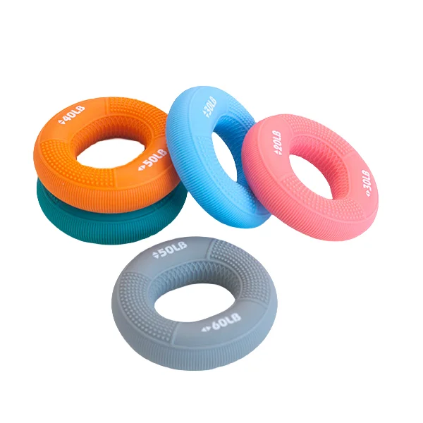 Factory Hand Grip Strengthener Silicone Rings Finger Stretcher Grip Strength Trainer Finger Exerciser