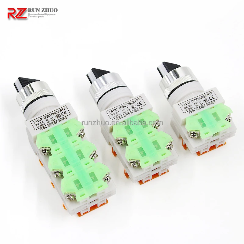 Elevator Spare Part Elevator Car Top Maintenance Switch Button LAY37 PBC