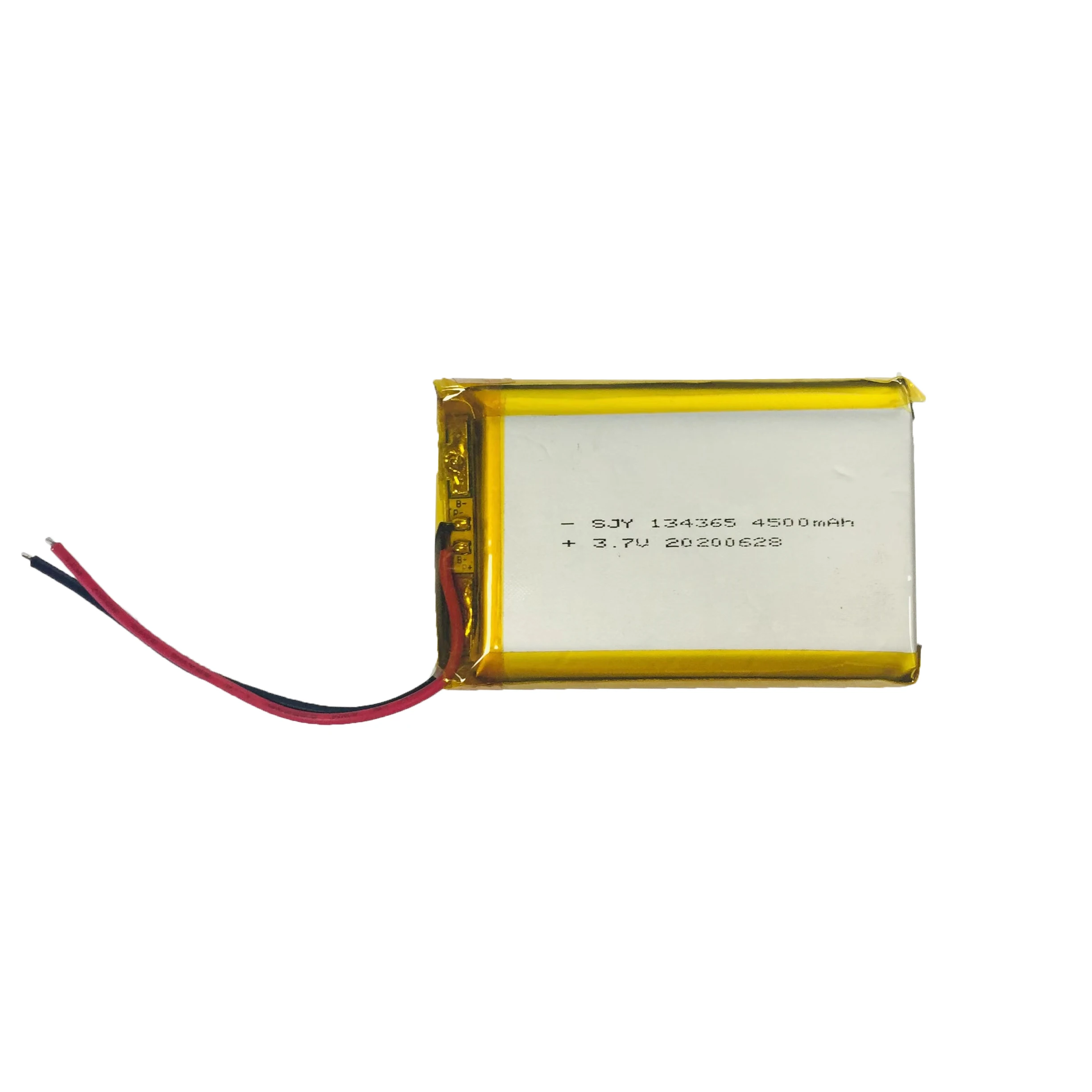 SJY 134365 4500mAh 3.7 volt 37V li-ion polymer battery cell for portable printer PDA