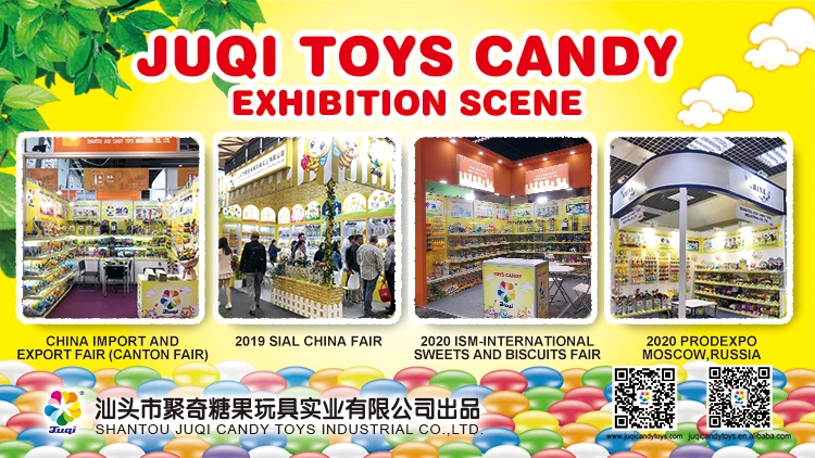 New Juqi Candy Toys Big Mouth Water Gun Toy With Halal Kosher Candy Sweets