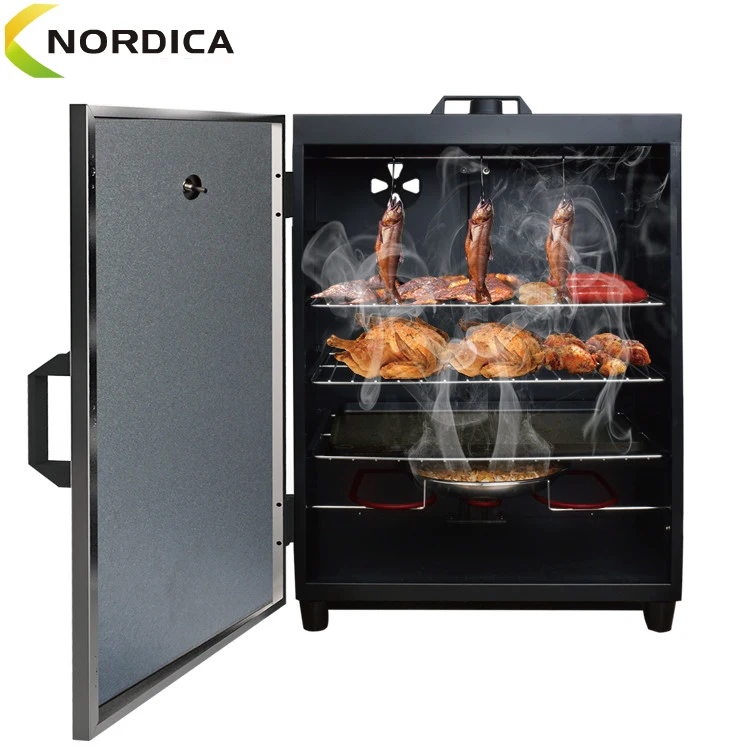 Electric Cold and Hot Smoking Salmon Smoker 800W Vertical BBQ Smoker Grill
