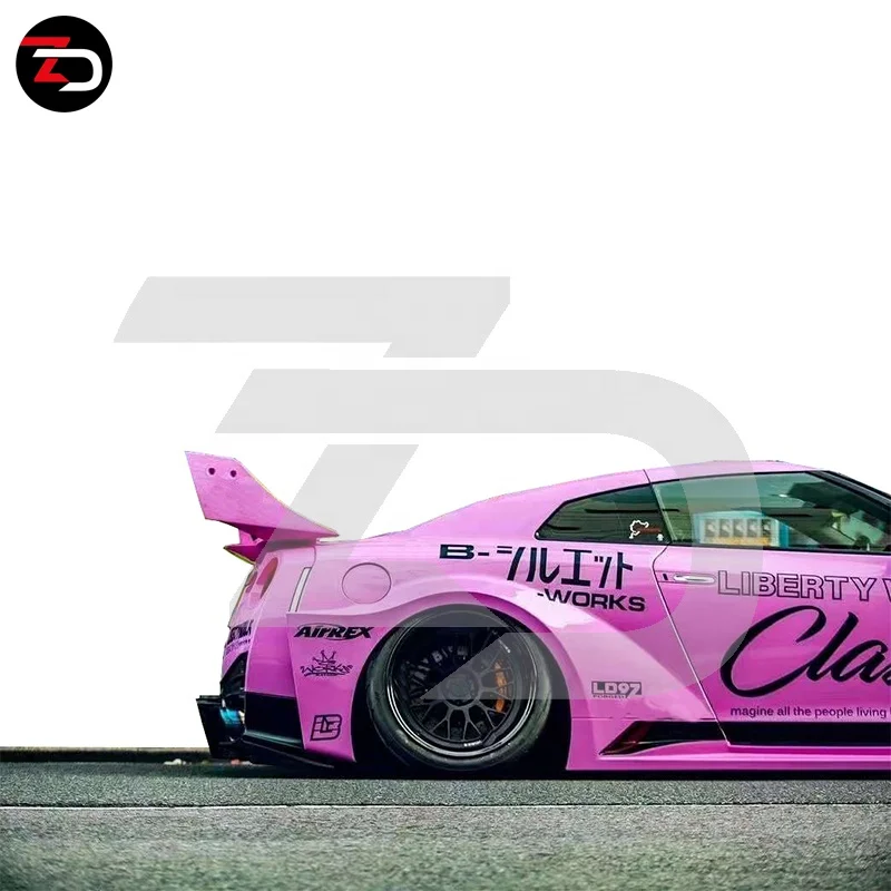 Hot Sale LB V3 Style Body Kit For GTR R35 With Fender Flares Front Bumpers Rear Bumper Wing Fenders Side Skirts Fenders Hood