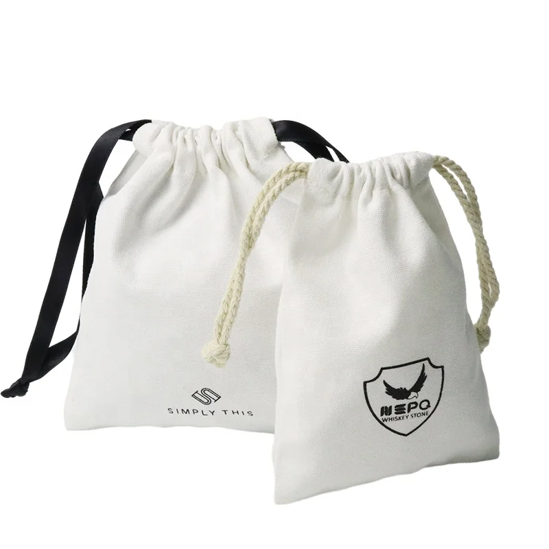 2023 New Design Cute Tote Bag Home Storage Cotton Drawstring Pouch Potli Bags For Gifts