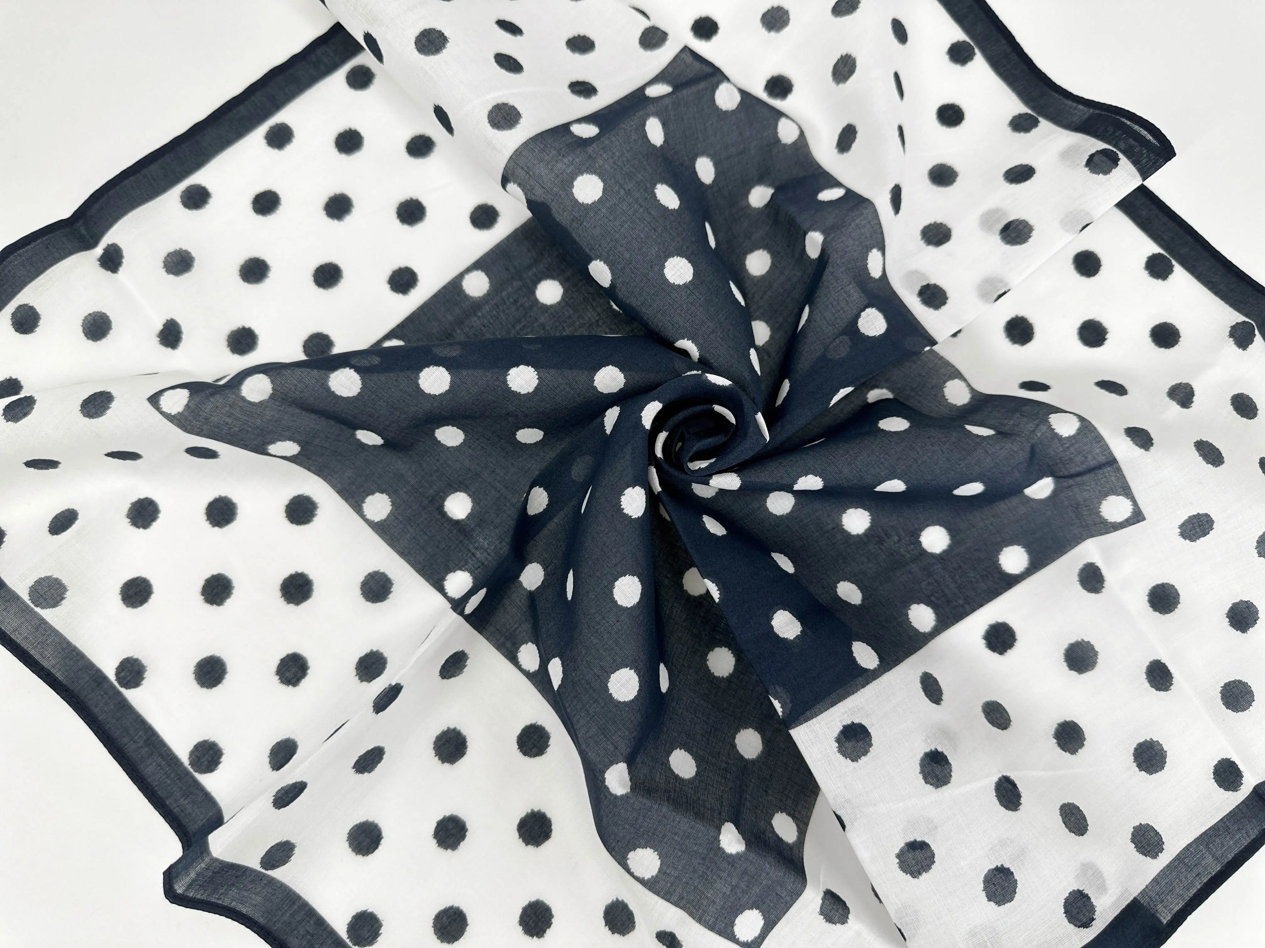 Bandana Wave point scarf square scarves Custom bandanas design printed cotton scarf Summer Neck Head hair girl boy Woman men