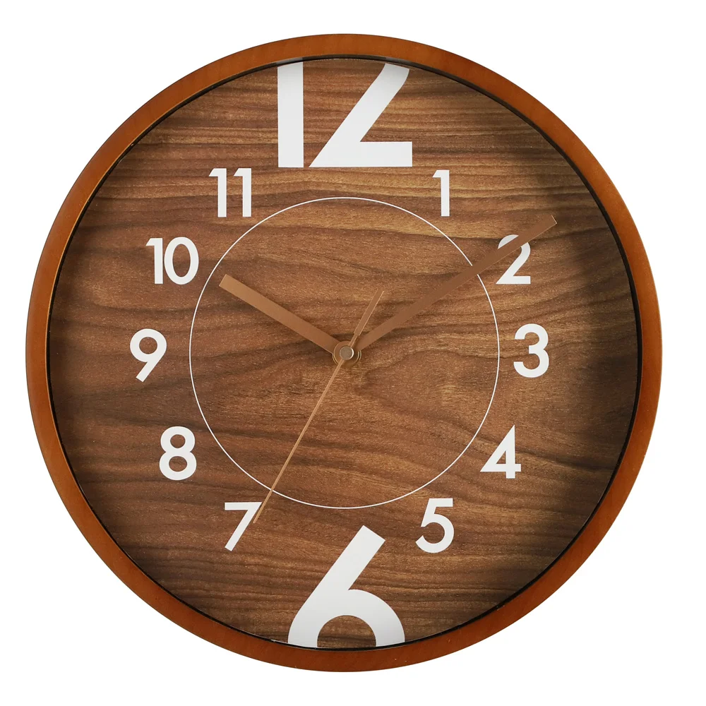 Creative wall clock numbers silent home decor plastic wall clock