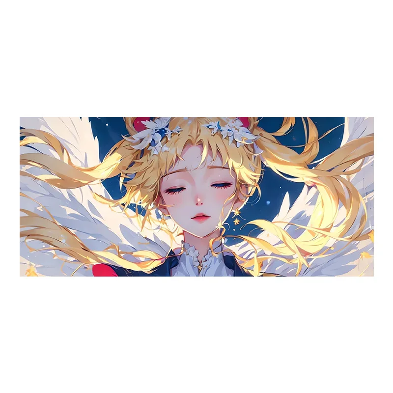 Cute Cartoon Desktop Decorative 90*40cm Table Mat Office Computer Mat Anime Sailor Moon Mouse Pad
