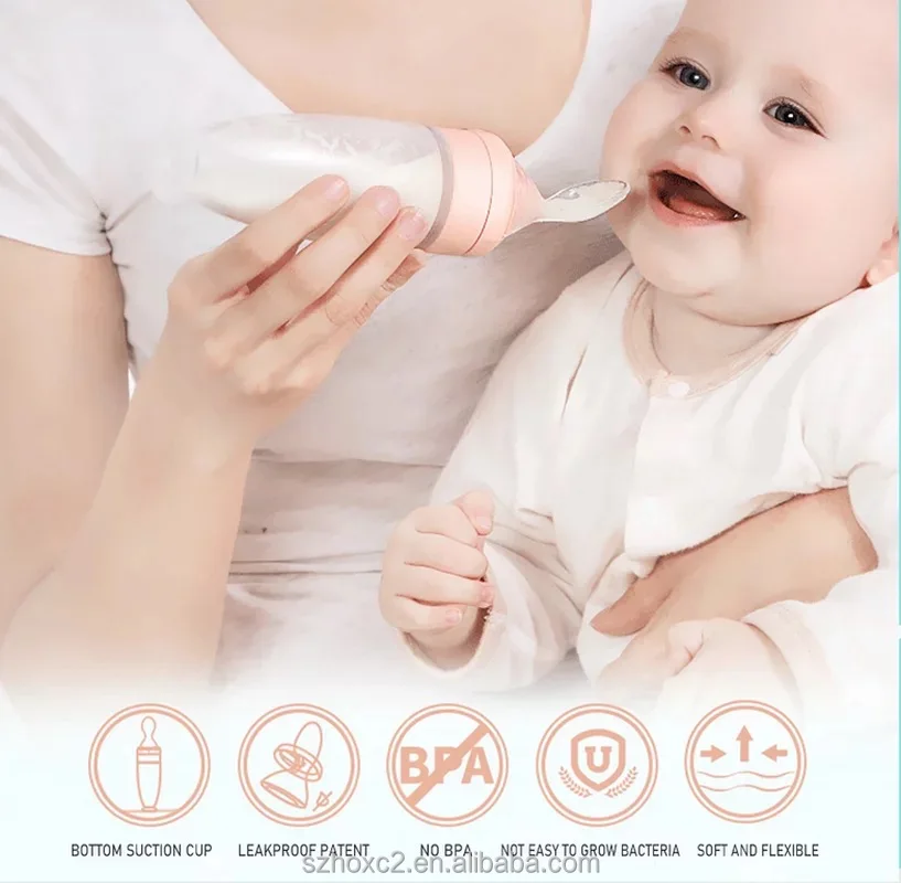 100% пищевая Высококачественная термостойкая кормушка Детская Бутылочка кормушка для младенцев