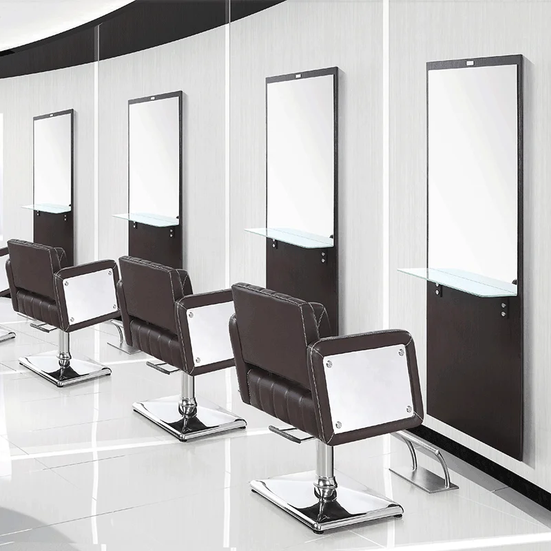 Beauty Salon Mirror Custom Design Barber Unit Stations Furniture Mirror