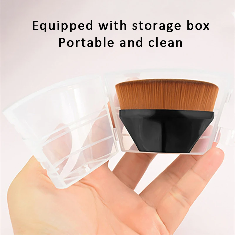 Оптовая продажа портативная Кисть для нанесения основы под макияж мини-кисть пудры Косметические румяна практичная Полезная макияжа инструмент