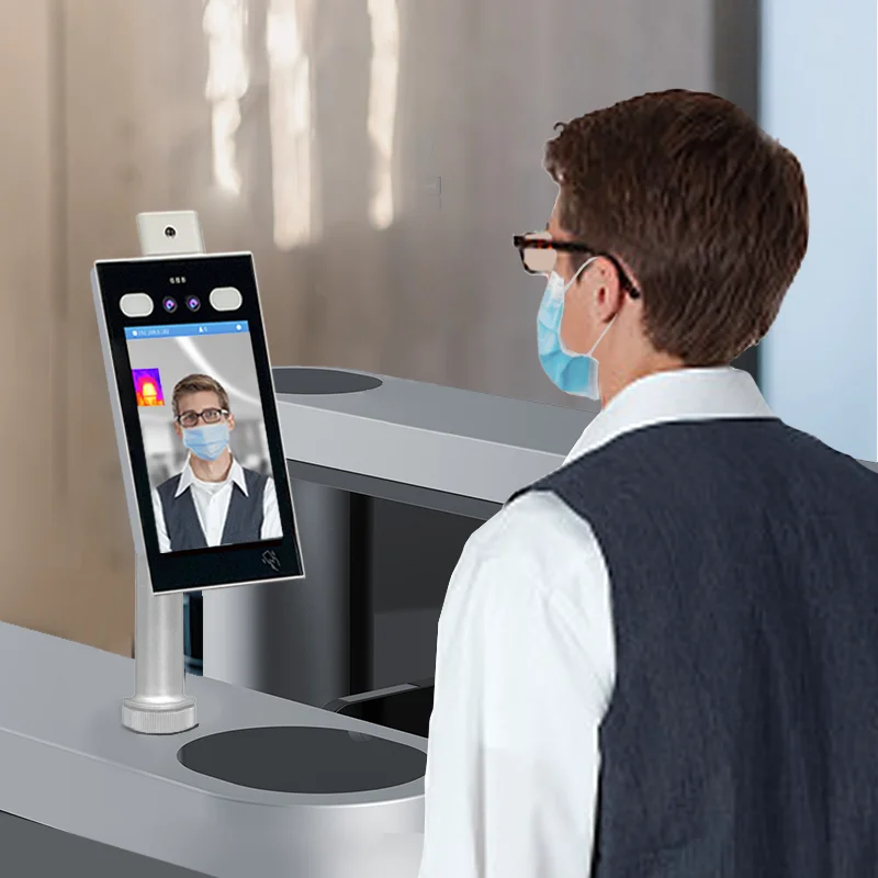 TOMMI 2022 hot selling smart ai face scan machine face temperature measuring access control system linux based sdk