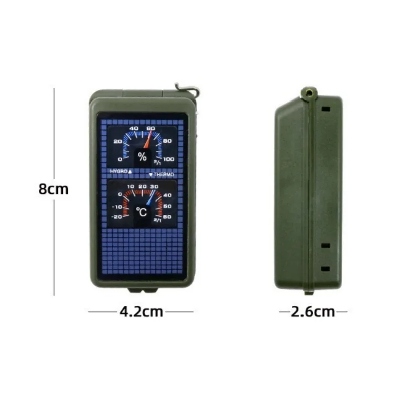 High Quality 10 in 1 ABS Multifunction Waterproof Outdoor Survival Camping Hiking Luminous Compass Tool Kit