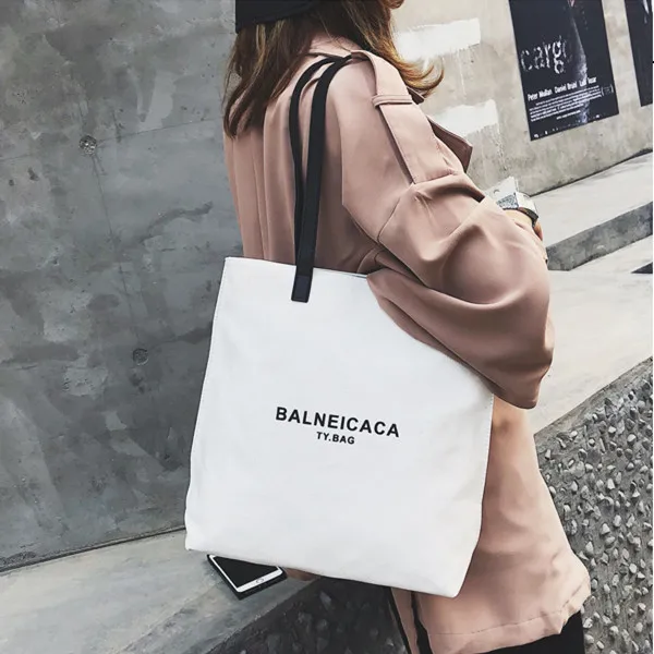 Сделанный на заказ простой жилет сделай сам на одно плечо парус Шоппинг Холст Хлопок Сумка-тоут с кожаными ручками