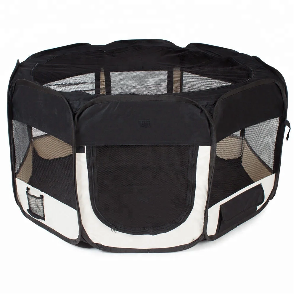 Portable Pet Play pen dog Playpen Eight Mesh Panels Outdoor Pop Up Dog Tent Waterproof Breathable Foldable Pet Tent