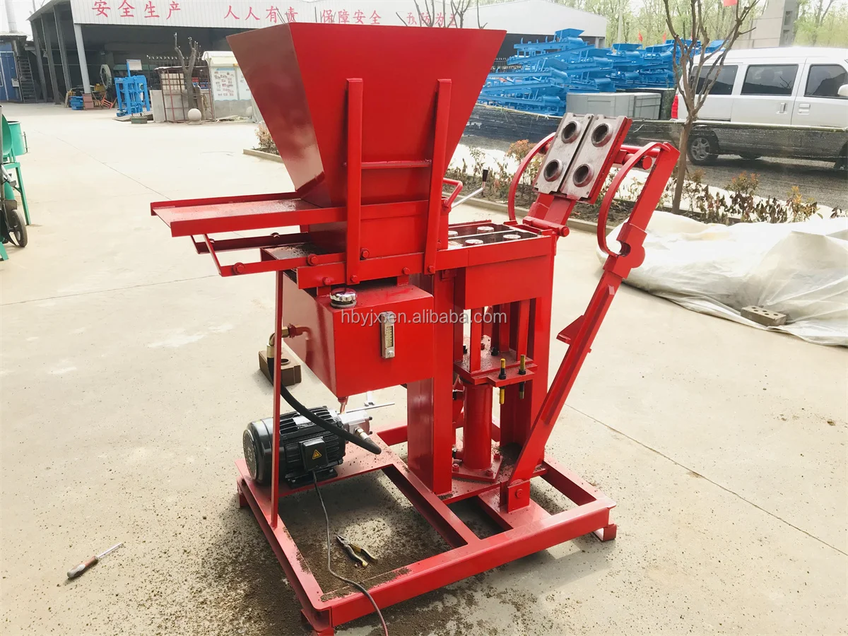 HBY2-15 equipment for small business at home Eco Brava small manual interlocking brick machine be famous in Africa
