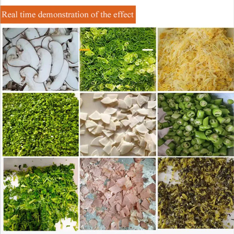 Commercial Vegetable Cutting Machine Electric Slicer Cabbage Chilli Leek Scallion Celery Dicing Machine Vegetables Cutter