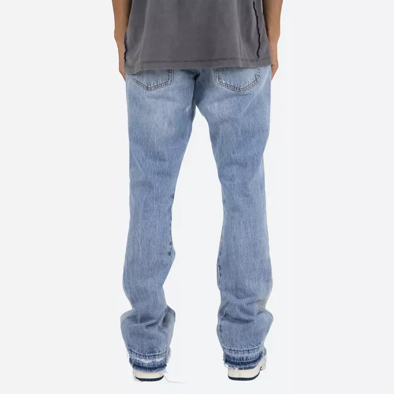 Custom cargo pants loose fit cargo pant vintage mens flare denim jeans hip hop cargo pants mens blank denim jeans