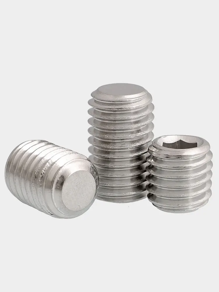 Blind Headless  Point Hexagon Socket Grub Set Screw Nickel Plated  Hex  Head  DIN913 12.9 carbon steel  304 Stainless Steel