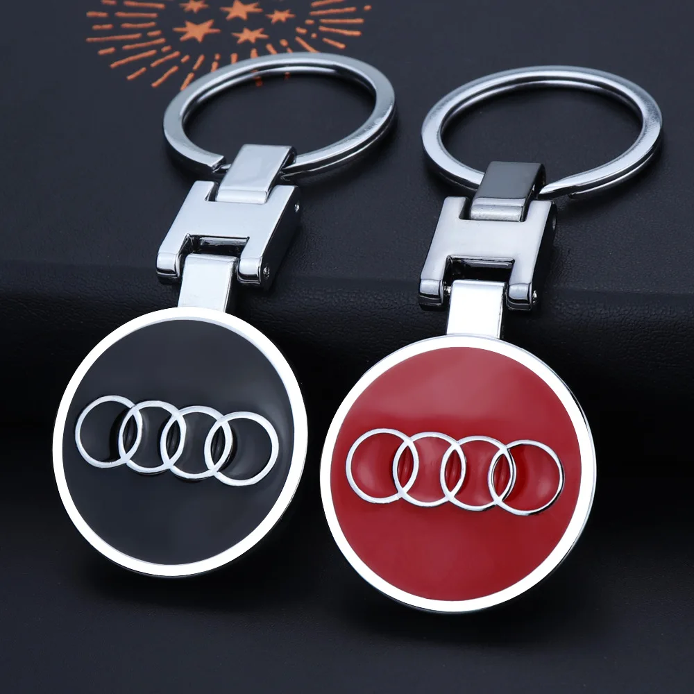 Wholesale Fast Delivery Zinc Alloy Auto Brands Pendant Keyring High Quality Enamel Car Brand Logo Metal Keychain for Souvenir