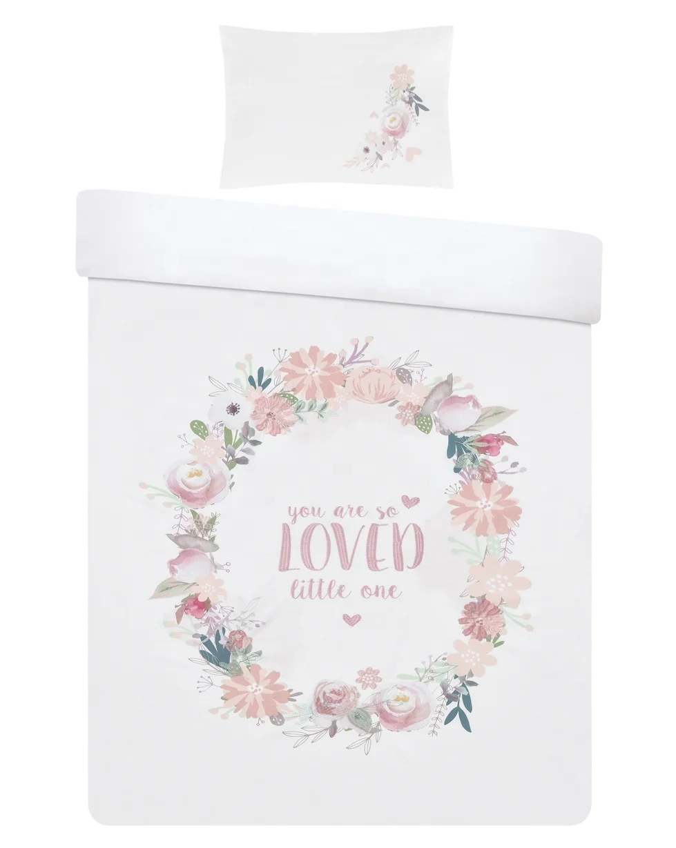 Organic Cotton Children Cot Bed Linen Bumpers Quilt Pillow Sheet Crib Baby Bedding Sets