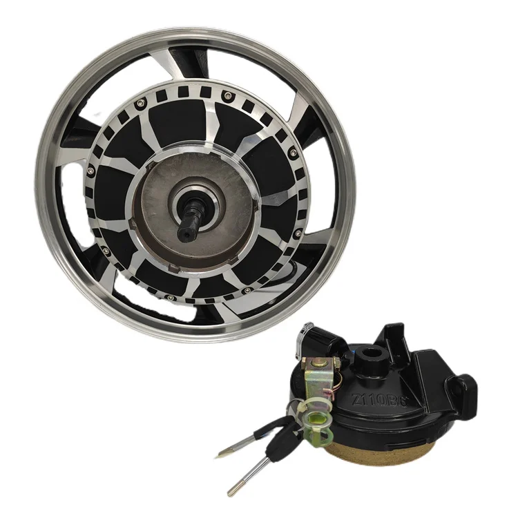 high power 16 inch 48V60V 1000W1500W brushless gearless hub motor drum brake with lock electric bicycle hub motor