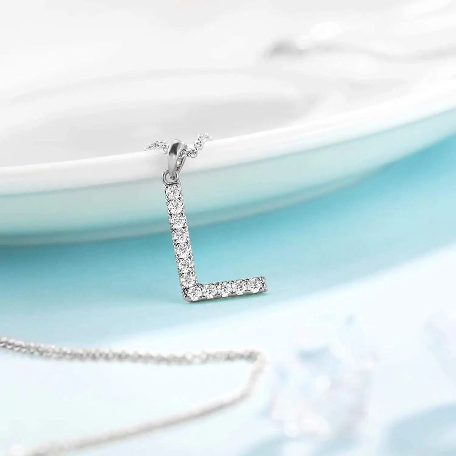 Amazon Hot Sale Factory Price 18K 14K 10K Solid Gold 925 Sterling Silver Cross Initial Pendant Necklace Choker For Women Girls