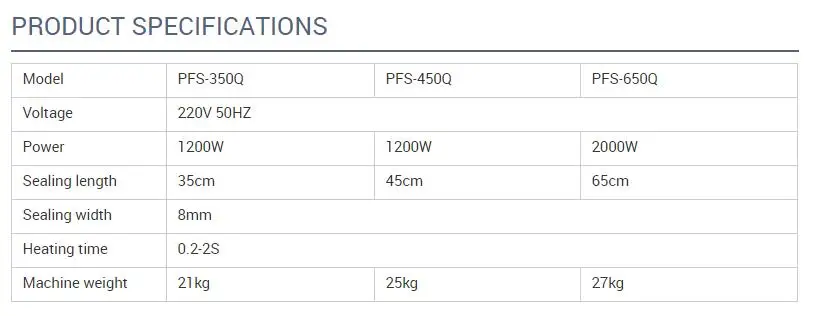 Pneumatic Thermal Impulse Heat Sealer Plastic Bag Aluminum Foil Foot Pedal Sealing Machine