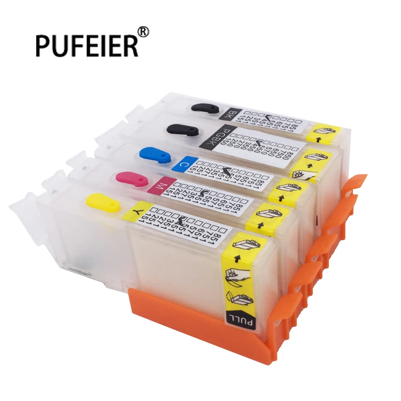 PGI-450 CLI-451 Refillable Ink Cartridge With Reset Chip For Canon IP7240 MG5440 MX724 MX924 PGI450 CLI451 Inkjet Ink Cartridge