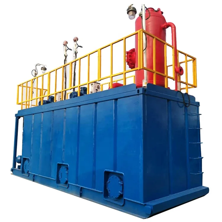 High quality of flushing equipment/mud tank oilfield waste mud separation equipment