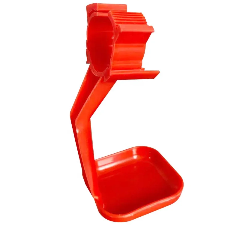 ZB LM 59 25MM locking Square Pipe Hanging Drip cups Chicken poultry Nipple Drinker water