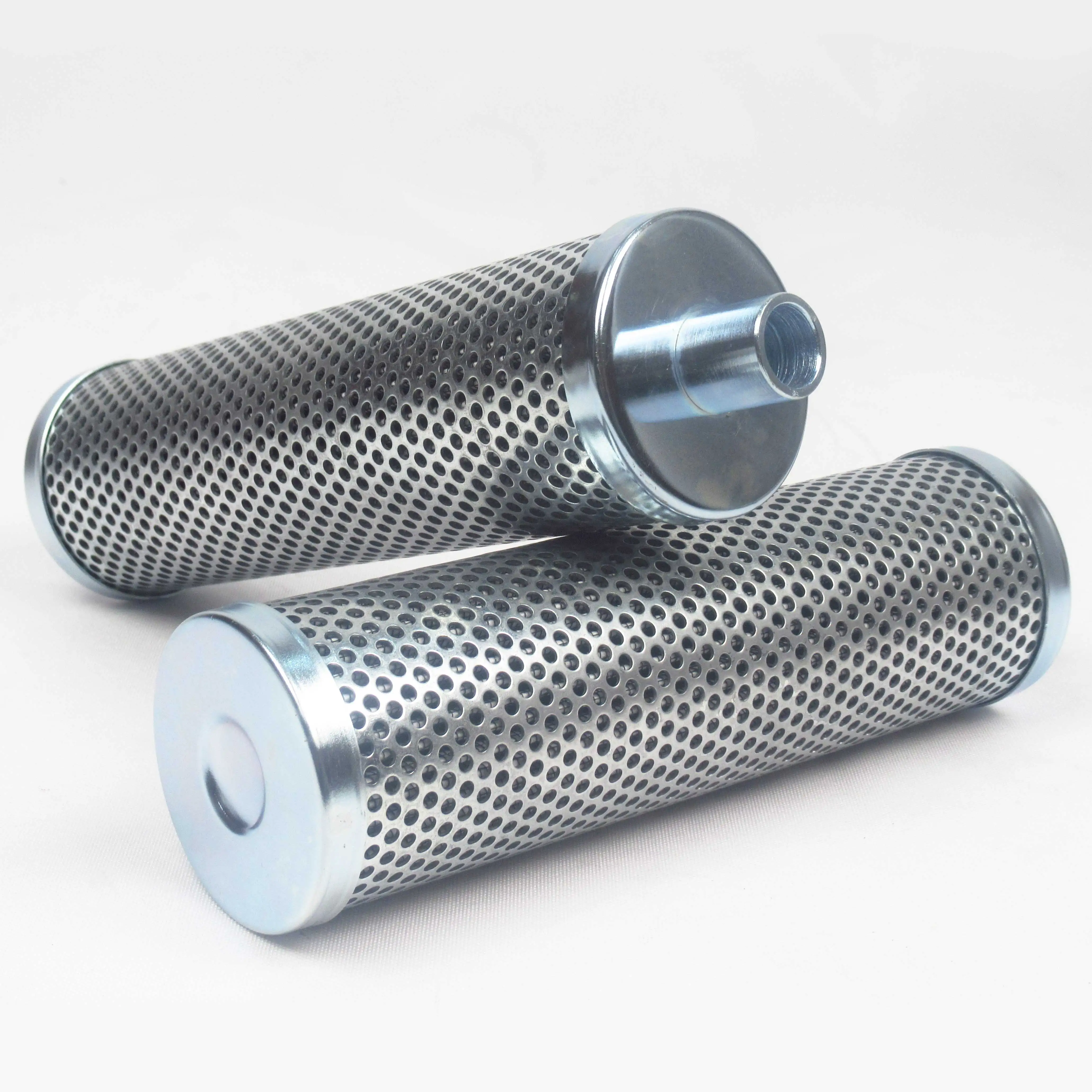 Factory Direct Sale Customized Oil Filter Cartridge 15*60*220 10um Fiber Glass Filter Hydraulic with Carbon Steel Skeleton