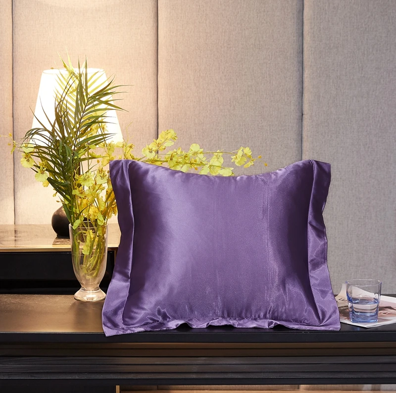 Hot Sale Summer Pillowcase Lyocell Satin Silk Pillowcases Customized Color Size