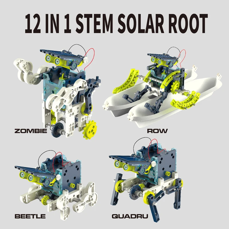 12 in 1 Solar robot Toys DIY STEAM Engine Kit science assembly building toys educational for kids