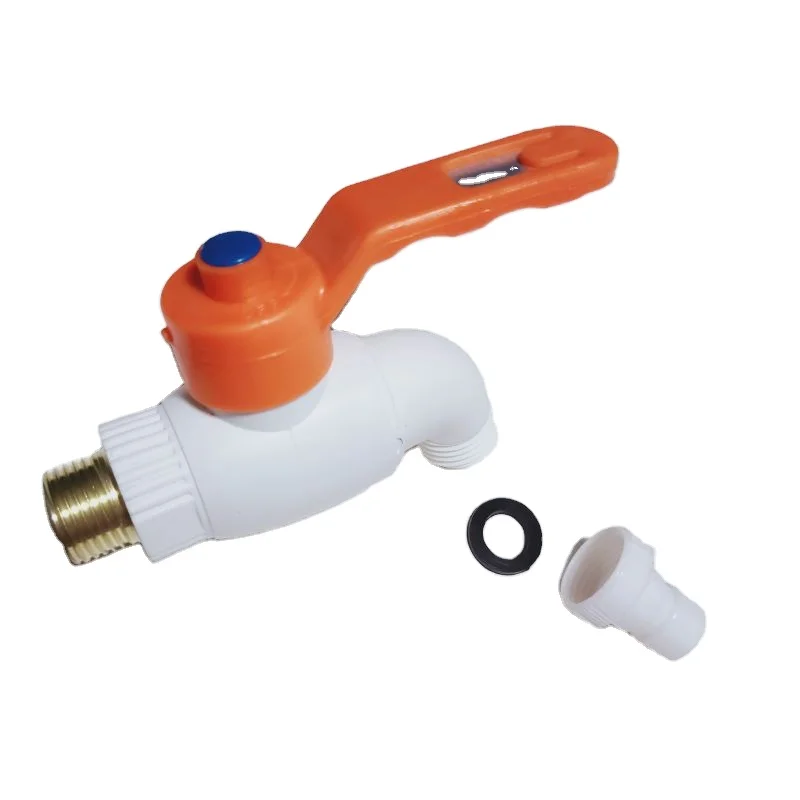 Кран для воды LINK-01-42, оптом, две штуки и пластиковая ручка, кран для воды, кран ppr