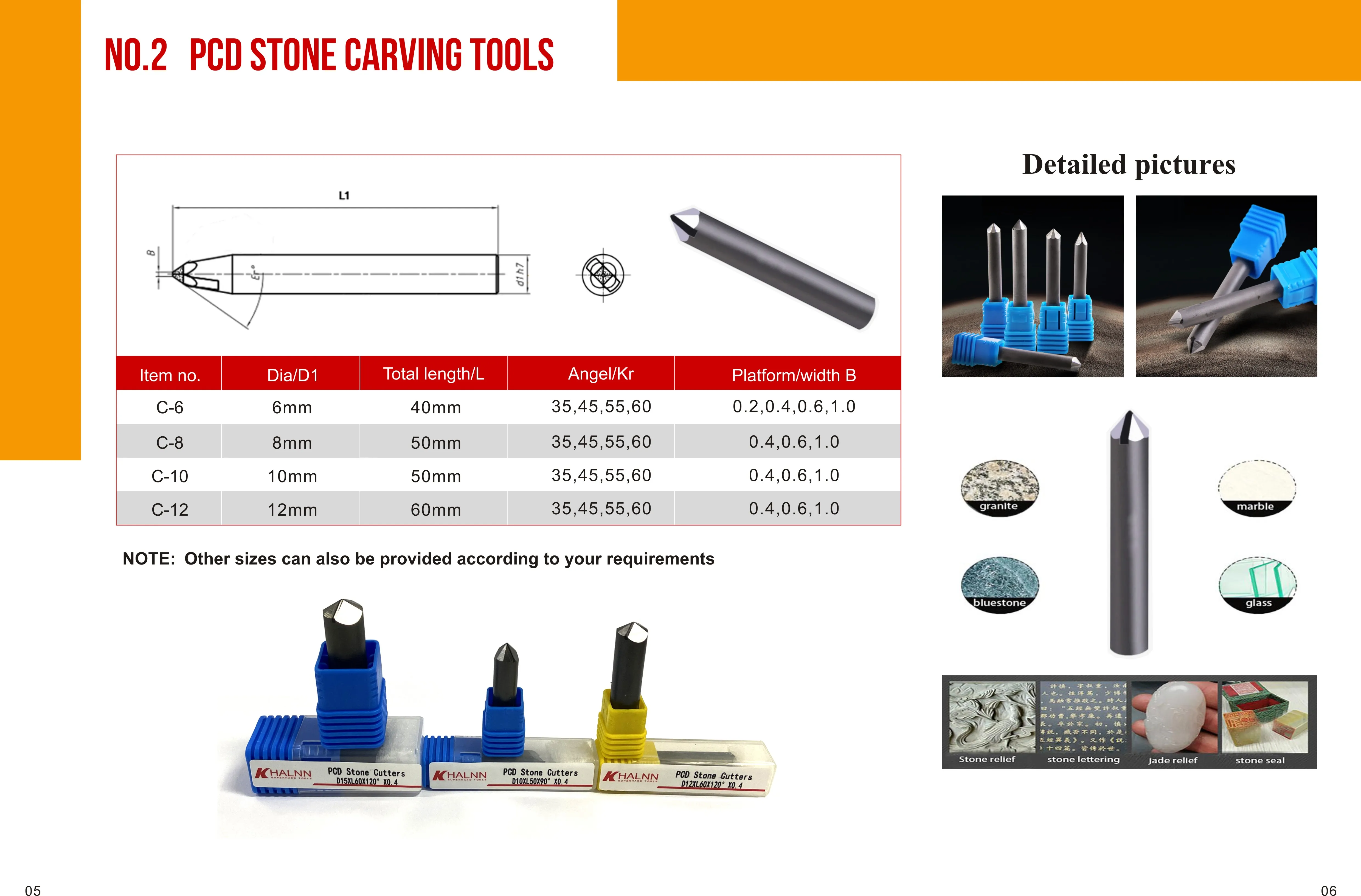 Diamond cnc Stone Milling Cutter Engraving Bits for Granite Diamond Engraving Bit