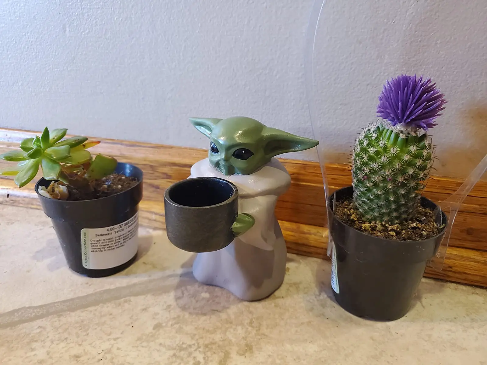  baby yoda small planter pot unique resin ornament succulent pots for Christmas Birthday Gift Home