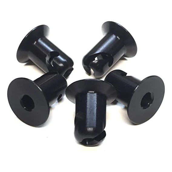 External computer switch dome button aluminium quick release custom black quarter turn panel fasteners tool