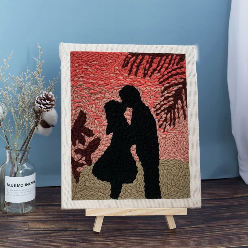  Drop Shipping New Craft Customized Cross Stitch Embroidery Home Decor Punch Needle Diy