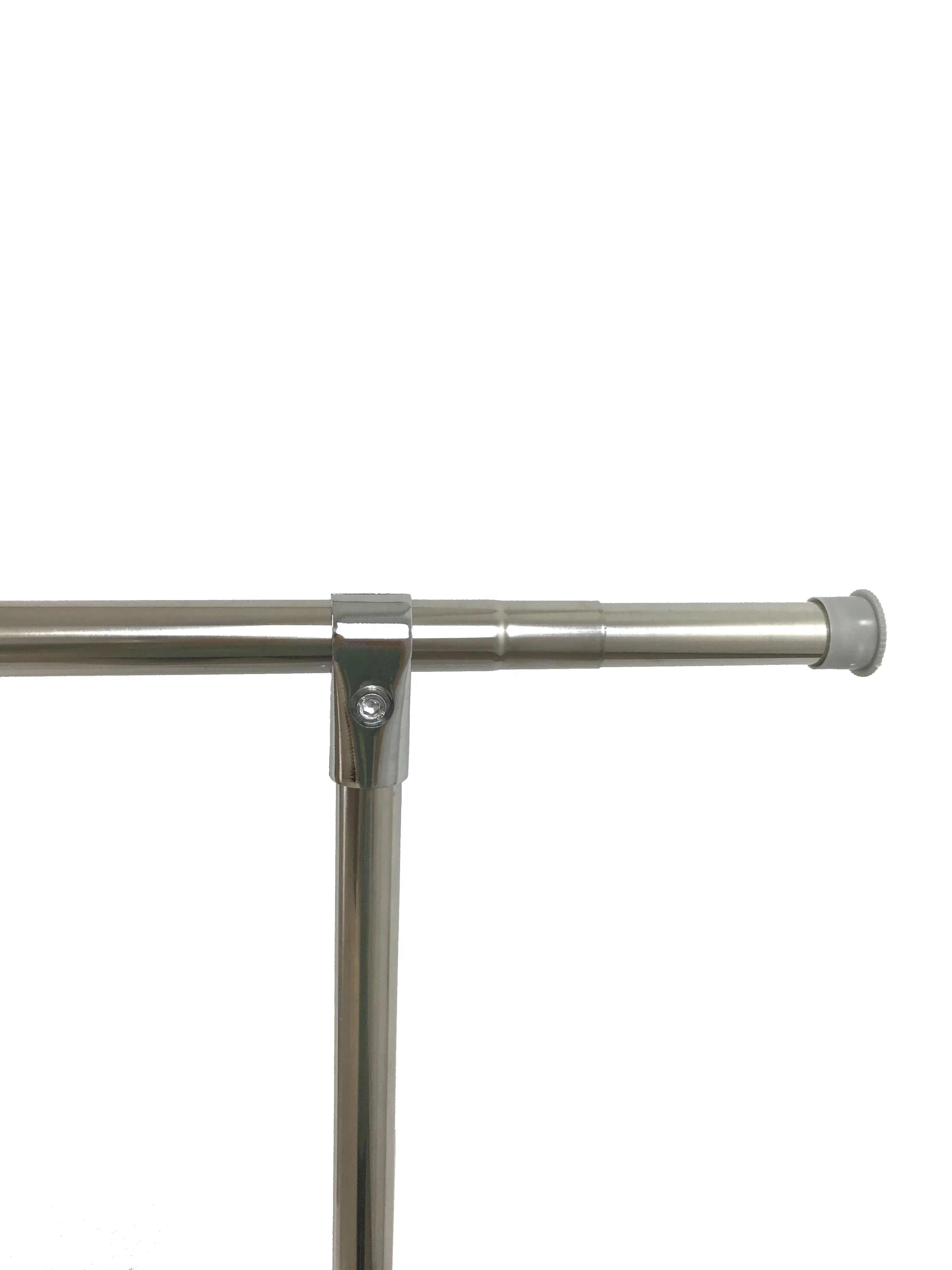 Portable gold store single rail clothing showroom racks fitting retail  rack display