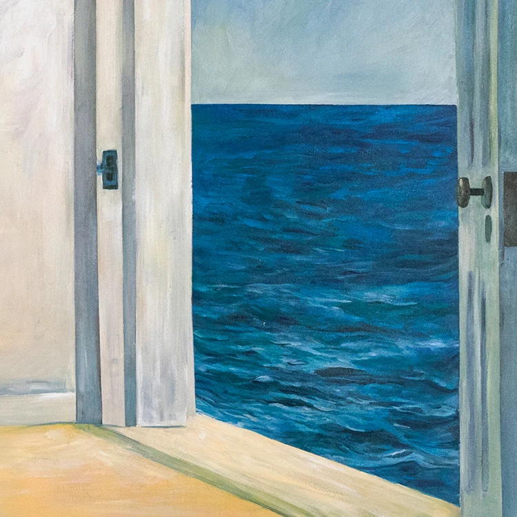 Contemporary creative sea scenery pictures original hand-painted wall art canvas oil paintings living room