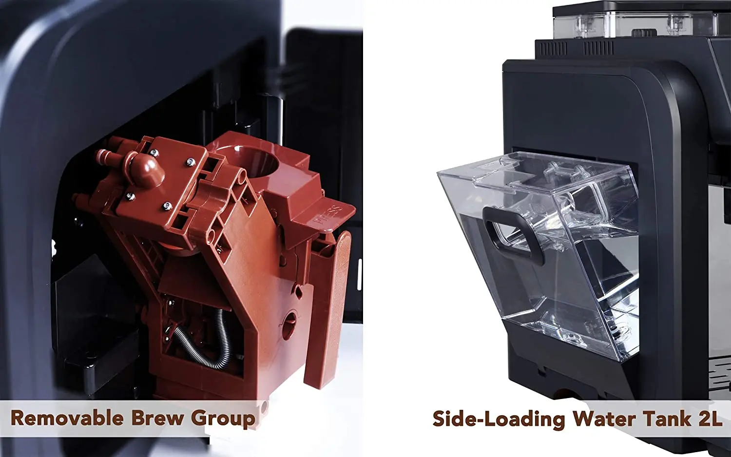 19 Bar Pressure Pump One Touch Cappuccino Commercial Fully Automatic Coffee Machine with Big Bean Container